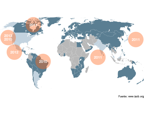 Mapa de la adopción de las IFRS